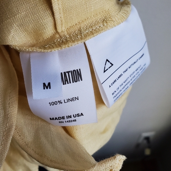 Reformation Peyton in Buttercup size M NWT - Picture 6 of 6